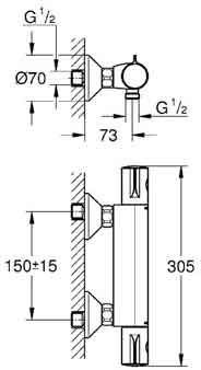 термостат Grohe Grohtherm 800 34558000