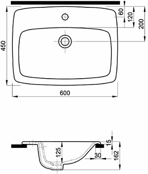 раковина в столешницу Kolo Nova Pro M31861