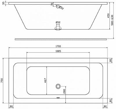 ванна Kolo Modo 170 XWP1171000