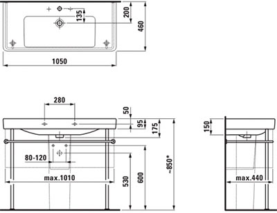 раковина Laufen Pro H8139660001041