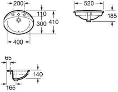 раковина встраиваемая Roca Rodeo 327866