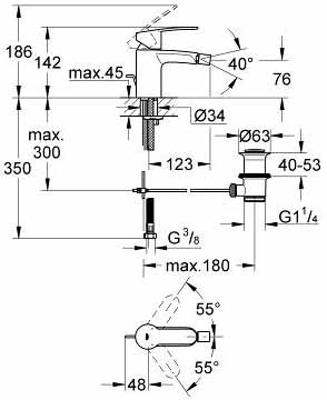 смеситель для биде Grohe Eurostyle 33565002