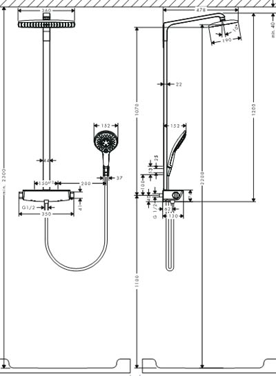 Hansgrohe 27112 душевая система