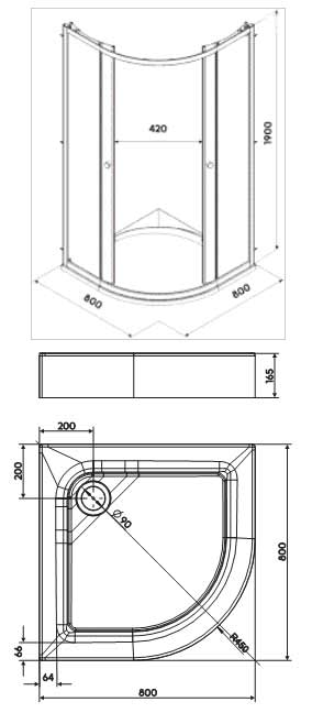 Kolo XBN1690 zkpg90222003 душевая кабина