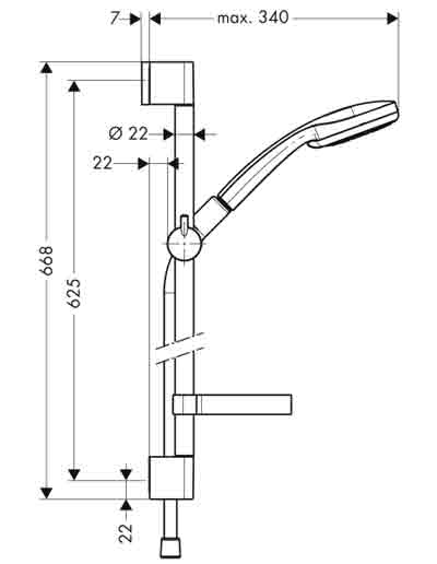 Hansgrohe 27775 душевой набор