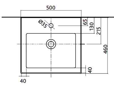 умывальник прямоугольный Kolo Twins L51150