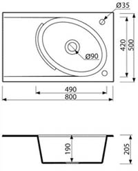 Marmorin Tono 430 113 006 мойка на кухню