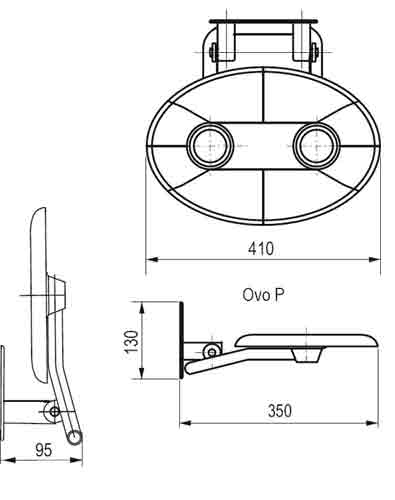 сидение Ravak Oval P