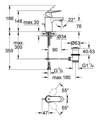 Grohe Eurosmart Cosmopolitan 32825000