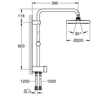 душевая система Германия Grohe 27389 001