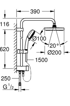 душевая система Grohe 27394