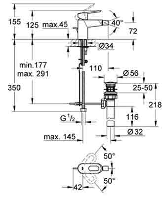 смеситель Grohe BauLoop 23160