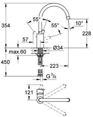 смеситель Grohe Feel 32670