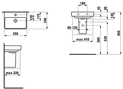 раковина Laufen Pro H8159610001041