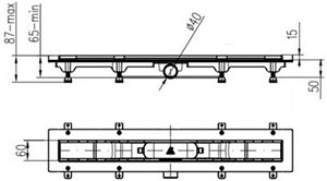 душевой трап MCH MC750 SN1