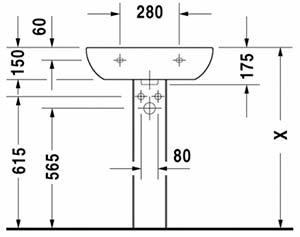 Duravit D-Code 23106000002